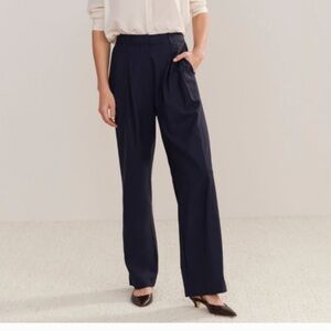 Jenni Kayne Wool Jones Trouser Pant in Navy 2